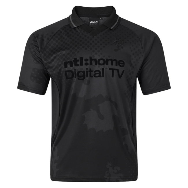 2002-2003 Rangers Retro Home Blackout Shirt (Your Name)-PitchVibe Kits